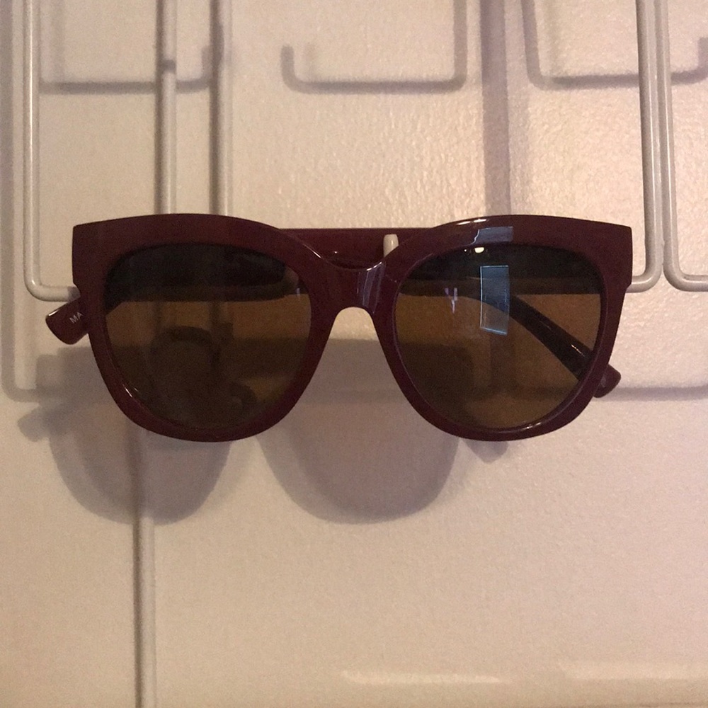 Burgundy sunglasses